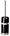Dauby toiletborstel houder - Pure Plus - wit brons - blackpot