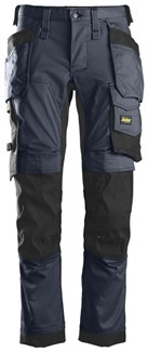 Snickers Workwear 6241 Stretch Werkbroek met holsterzakken blauw/zwart - maat 64