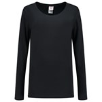 Tricorp T-Shirt - Casual - lange mouw - dames - zwart - M - 101010