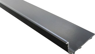 Greeplijst L-vorm zwart mat - 5000 mm 