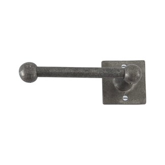 Dauby toiletrolhouder enkel - Pure Plus Square - ruw metaal - 150 mm - links