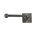 Dauby toiletrolhouder enkel - Pure Plus Square - ruw metaal - 150 mm - links