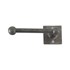 Dauby toiletrolhouder enkel - Pure Plus Square - ruw metaal - 150 mm - links
