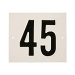 Besbo huisnummerplaat - Nr. 45 - aluminium
