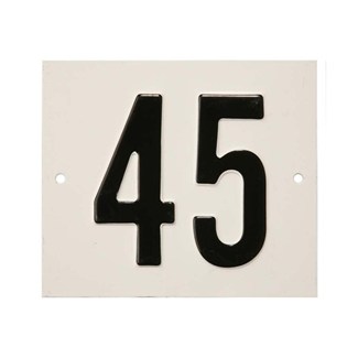 Besbo huisnummerplaat - Nr. 45 - aluminium