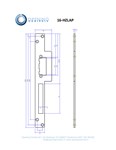 OC losse voorplaat - met dagschootgeleiding - voor houten kozijnen - RVS - t.b.v. 161G/361G