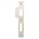 Nemef sluitplaat p646/17 RVS recht draairichting 2-4 korte lip
