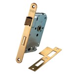 Nemef vrij- en bezetslot - WC63/8 mm - doornmaat 50 mm - 1264/5 messing