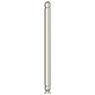 Roto NX-P-T  schaarlagerstift zijdelings verstelbaar - 86mm - zilver