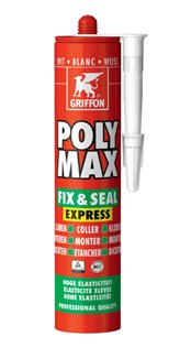 Griffon montagelijm - PolyMax Fix & Seal Express - 425 gram koker - wit