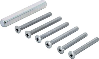 Hoppe hefschuif montageset - tbv greep binnen + kom/blindschild buiten - M6x65/75