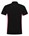Tricorp Workwear 202002 Bi-Color unisex poloshirt Zwart Rood L