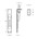 Intersteel kantschuif - 25 x 150 mm - RVS geborsteld