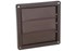 Nedco lamellenrooster - 3 lamellen - 160 x 160 mm - bruin - 62500502