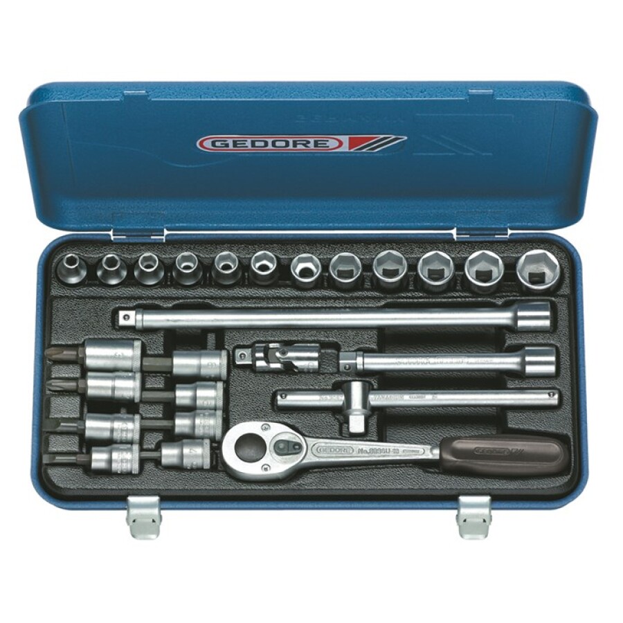 GEDORE doppendoos - 30 IMU-10 - 3/8 inch - 6-19 mm - 25 -delig