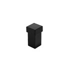 Intersteel deurstop vierkant universeel - vloermontage - 56x30x30 mm - mat zwart
