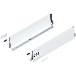 Blum ladezijkant set R+L voor TANDEMBOX Antaro  Hoogte K, incl. afdekkappen  NL: 500 mm  Kleur: Zijdewit