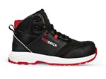 Redbrick werkschoenen - Pulse Overnose - hoog - met kruipneus - S3 - zwart / rood - maat 39