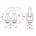 DX staaldraadklem gegalvaniseerd - M4 v/3-4 mm - SDK D0741 03