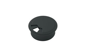 Kabeldoorvoer kunststof 60 mm zwart