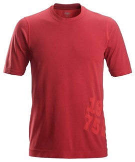 Snickers Workwear T-shirt - 2519 - chili rood - maat L