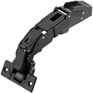blum CLIP top Groothoekscharnier 155° scharnier, middenaanslag, zonder veer, Top, Schroeven Kleur: onyx zwart