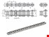 Donghua - Rollenketting - Onderhoudsvrij - SLR - Simplex - 1/2" - BS - 08B-1
