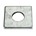 Gebr. Bodegraven volgplaat M12 - 100x100mm - verzinkt