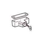Roto draaivergrendelslot NT wit met cilinder Roto 230153