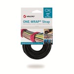 Velcro kabelbinder - One-wrap strap - klittenband - 2 x 33 mm - zwart - 25 st - 55804701