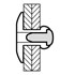 Blindklinknagel/popnagel BK - Alu/Staal - 1031 - 3.2x8x6.5mm - 500st
