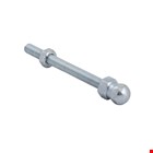 Spindel+moer staal verzinkt m8x80