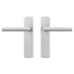 AXA deurkruk Milan met schild Curve aluminium 