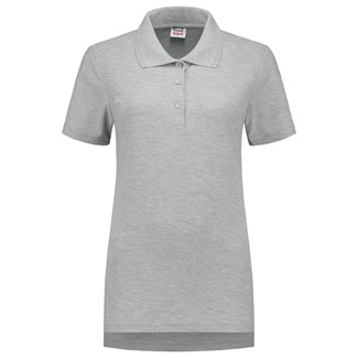 Tricorp Casual 201006 Dames fitted poloshirt Grijs melange maat 3XL