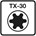 Blackline tuinbeslagschroef [30st] - ovaalkop - AR-coating - T30 6x40mm