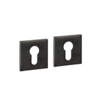 Intersteel Cilinderrozetten verdekt 53x53x6mm PVD Antraciet