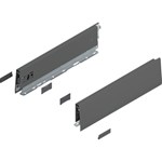 Blum MERIVOBOX zijkant M-hoogte, R+L, 350mm Kleur: orion grijs