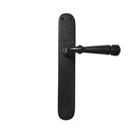 Dauby deurkruk op schild - Pure PH1830 / P40 - verouderd ijzer zwart - blind