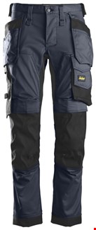 Snickers Workwear 6241 Stretch Werkbroek met holsterzakken blauw/zwart - maat 62