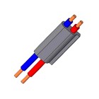 Blum Servo-drive Elektrokabel 2x1.5 mm² (100m) Z10K1HMA