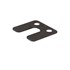 Gebr. Bodegraven hogedrukplaat met sleuf - 2mm dik - 70x70mm - 288 st
