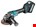 Makita haakse accu slijpmachine - GA008GM201 - 40V Max - 125mm - 2x4.0 Ah accu en lader- met vastzetschakelaar - in Mbox