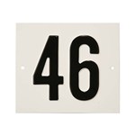 Besbo huisnummerplaat - Nr. 46 - aluminium