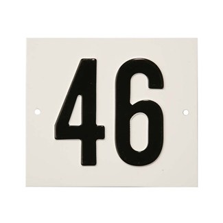 Besbo huisnummerplaat - Nr. 46 - aluminium