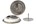 Nedco ventielrooster - voor diameter 125 mm -  RVS - met klemmen