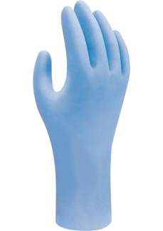 Showa wegwerphandschoen [200x] - nitril - blauw - maat L - 7502PFEBT 