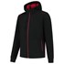 Tricorp 402705 Softshell Capuchon Accent black red maat XXL