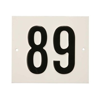 Besbo huisnummerplaat - Nr. 89 - aluminium