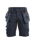 Blåkläder X1900 short denim stretch blauw/zwart maat 54