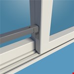 SecuBar schuifpuibeveiliger positioneerhouder Basic - Silverline RAL9006 - 2010.380.17